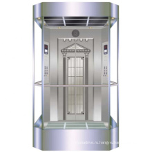 Стеклянный кубик высокой технологии осмотреть пассажирский лифт лифт лифт